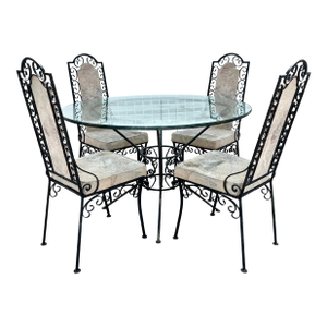 1960’s Arthur Umanoff Style Italian Outdoor Dining Set