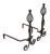 Mid 20th Century Wrought Iron Arts & Crafts Andirons - A Pair For Sale - Image 5 of 5