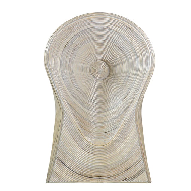 Contemporary Matthew Izzo Home Stiletto Natural Rattan Weave Chaise Lounge For Sale - Image 3 of 5