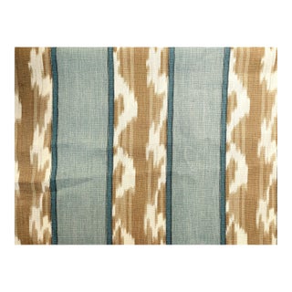 Kravet Design "Ranjani" Artemesia Ikat Linen Fabric- 4.5 Yards For Sale
