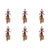 Kenneth Ludwig Chicago Glass Pine Cone Drop Ornaments (Set of 6)  7" Nature-Inspired Christmas Décor For Sale - Image 4 of 4