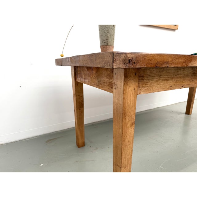 Vintage Oak Table, 1950s For Sale - Image 9 of 18