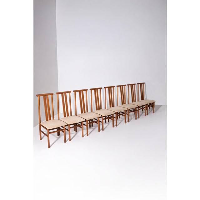 Postmodern Zea Dining Chairs by Annig Sarian for T70, 1980s, Set of 8 For Sale - Image 12 of 12