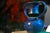 2020s Blue Ceramic Vase For Sale - Image 5 of 9