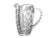 Vintage Cut Etched Floral Design Clear Crystal Glass Pitcher For Sale - Image 6 of 6