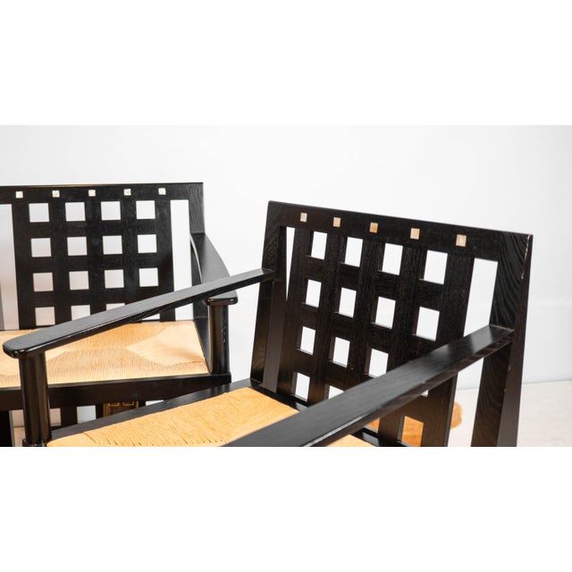 1980s Cassina Ds4 Armchairs by Charles Rennie Mackintosh - Set of 4 For Sale - Image 10 of 18