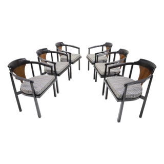 Mid 20th Century Edward Wormley for Dunbar Horseshoe Dining Chairs (Model 935) For Sale