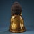 Antique Chinese Gilt Bronze Seated Buddha in Meditation Dhyana Mudra For Sale - Image 9 of 9