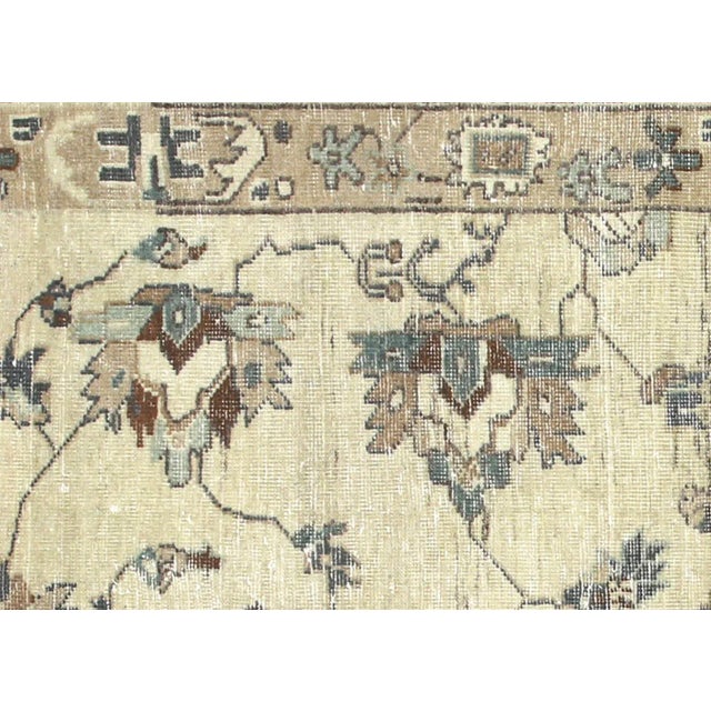 1960s Turkish Oushak Rug. Handwoven with wool on wool foundation in the Oushak region of Western Turkey. The Anatolian...