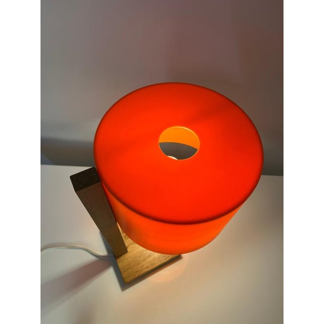 Orange Oak Desk Lamp by Luxus Vittsjö For Sale - Image 6 of 11