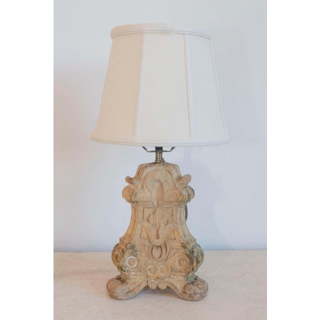 This exquisite 18th-century French lamp showcases masterful craftsmanship and timeless design. Originally a carved wooden...