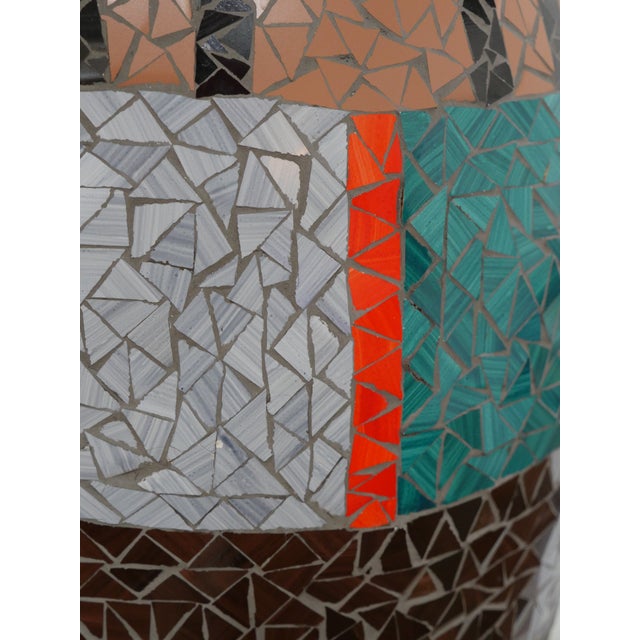 2000 - 2009 French Modern Large Artisan Mosaic Vase For Sale - Image 5 of 8