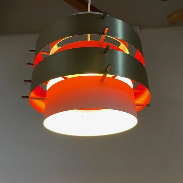 1970s Pendant attributed to Aka Electric, Germany, 1970s For Sale - Image 5 of 10