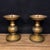 Brass Pair of Vintage Brass Altar Candlesticks With Calligraphy - Asian Candle Holders For Sale - Image 8 of 9