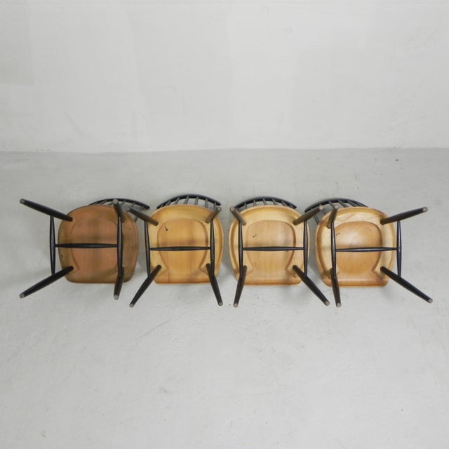 Vintage Model Fanett Spindle Chairs from Tapiavaara, 1960s, Set of 4 For Sale - Image 9 of 18