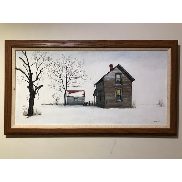 Oil Painting on Canvas Board, 1966 by J. Kock For Sale - Image 13 of 13