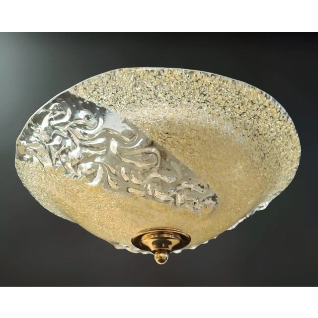 1960s Golden Murano Flush Mount For Sale - Image 4 of 10