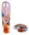 Mid-Century Czech Glass Vase with Ashtray by Josef Rozínek, 1950s For Sale