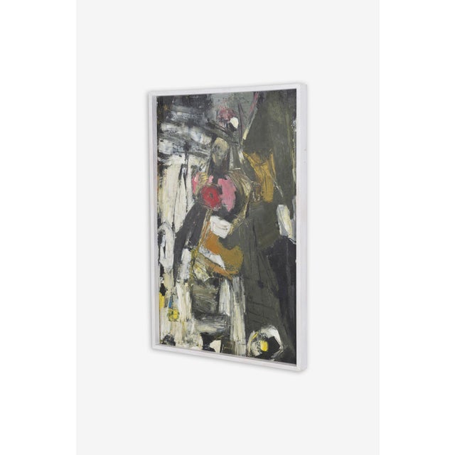 Mid-Century Modern Georg W. Stahl Abstract Painting: Composition (1962–63) For Sale - Image 3 of 4