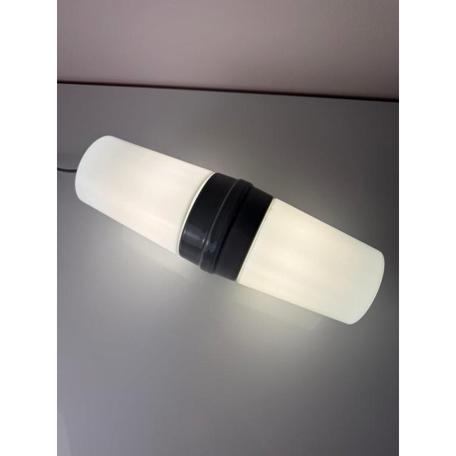Glass Model 6065 Wall Lamp in Grey by Sigvard Bernadotte for Ifö For Sale - Image 7 of 11