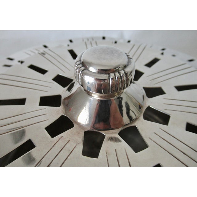 Vintage Art Deco Style, Bernard Rice's Son's Inc., Silver Plate Vegetable or Tureen Serving Bowl For Sale - Image 12 of 18