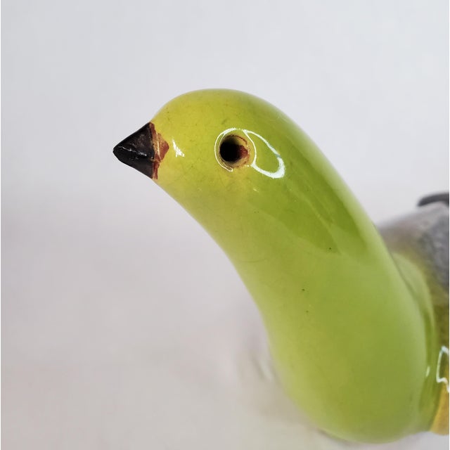 James Lovera 1960s Signed James Lovera Ceramic Bird Sculpture For Sale - Image 4 of 8