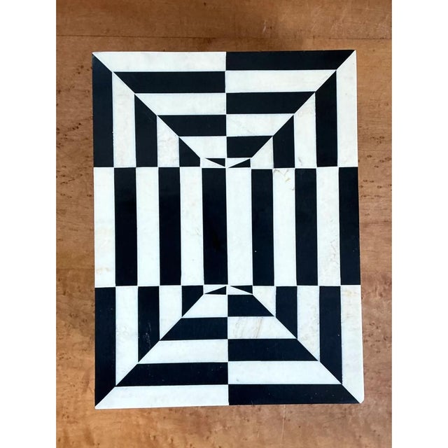 Vintage Black and White Bone Box For Sale - Image 14 of 14