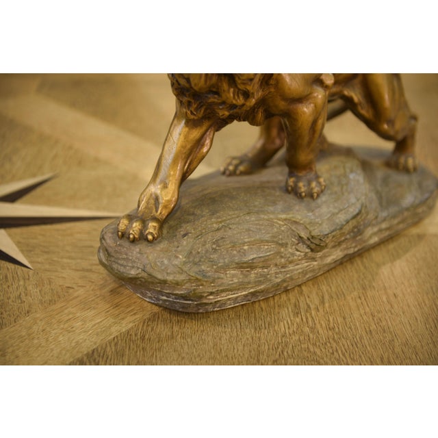 A. Fagotto, Lion Sculpture, 1920s, Terracotta For Sale - Image 11 of 12
