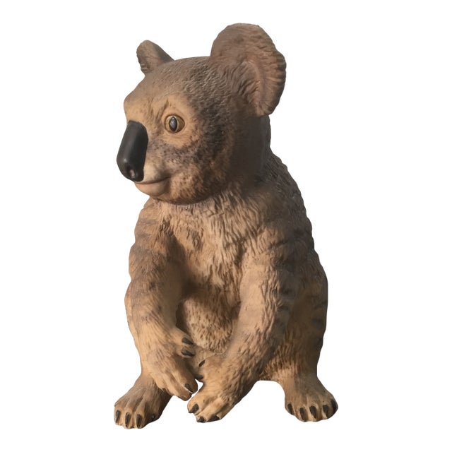 Vintage Porcelain Resting Koala Figurine For Sale