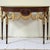 Traditional 20th-C. Georgian Style Inlaid Mahogany & Giltwood Demilune Console Table by Maitland-Smith For Sale - Image 3 of 7