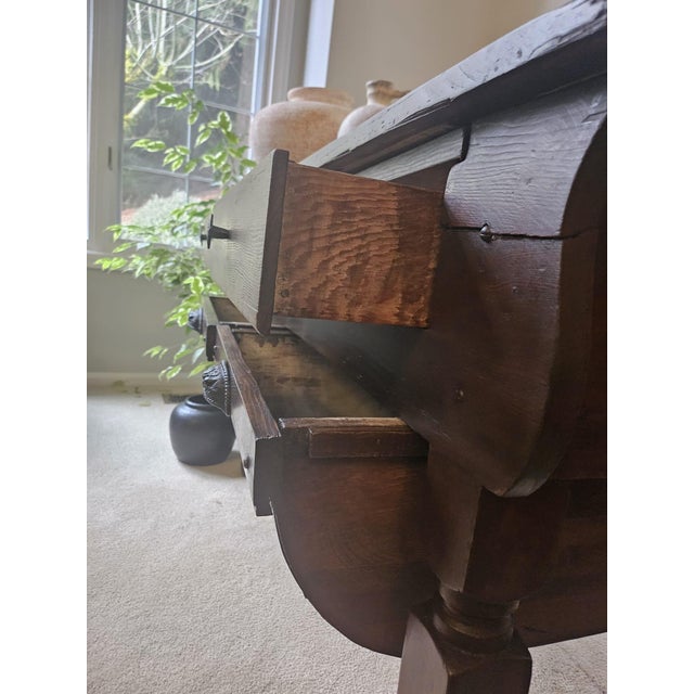 Antique Oak Baker's Table (C1890–1930) For Sale - Image 10 of 18