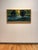 Green and Gold by Seth Winegar | Oil on Board Landscape with Trees and Water Reflection For Sale - Image 4 of 4