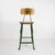 1940s Vintage Industrial Factory Stool For Sale - Image 4 of 4
