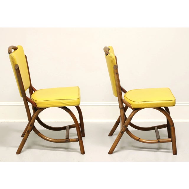 Bam-Tan 1960's Rattan Dining Side Chairs - Pair A For Sale - Image 4 of 11