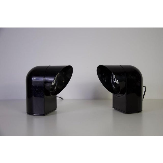 Vintage Oliver Table Lamps attributed to Paolo Piva for Lumenform, Italy, 1970s, Set of 2 For Sale - Image 4 of 12