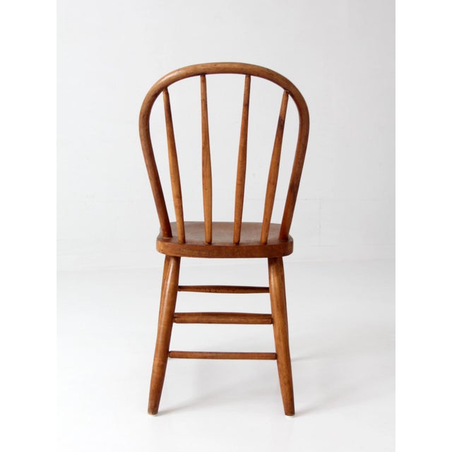 Vintage Windsor Spindle Back Chair For Sale - Image 9 of 11