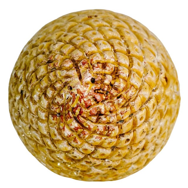 Late 20th Century Large Scale Italian Glazed Terracotta Pine Cone For Sale In San Diego - Image 6 of 8