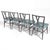 Mid 20th Century Tommi Parzinger Dining Chairs by Charak Modern (Set of Six) For Sale - Image 5 of 9