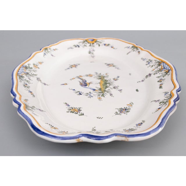 Antique French Renoleau Faience Pear Lidded Bird Soup Tureen With Platter For Sale - Image 11 of 18