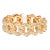 1.21 Ct Gold Chain Link Diamond Band Size 6.5 For Sale