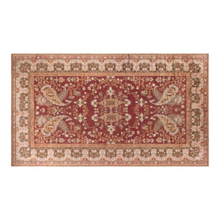 Antique English Axminster Wool Rug For Sale