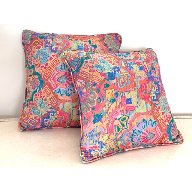 Schumacher Small Vintage Throw Pillow Pair For Sale - Image 4 of 9