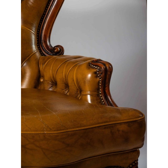 Louis XV Style Leather Sofa For Sale - Image 11 of 12