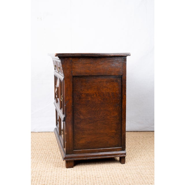 Antique Carved Oak Chest For Sale - Image 11 of 13