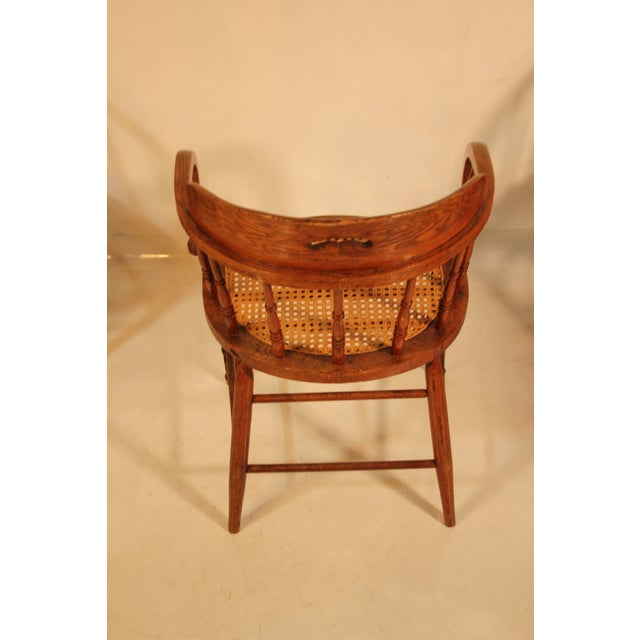 Fantastic set of 12 antique solid oak fire house chairs keen seats very seldom did you find 12 of these in great condition...