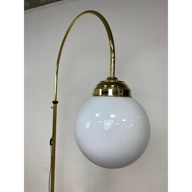 Large Art Deco Brass Floor Lamp, 1930s For Sale - Image 10 of 11