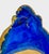 Mid‑20th Century European Ornate Rococo‑Style Wood Oval Frame — Gilded Blue With Floral Botanical Silk‑Screen Print For Sale In Washington DC - Image 6 of 12