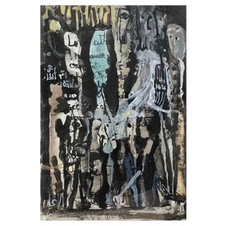 Olga Reiwald, Ballad, Watercolor, 1977 For Sale