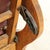 1910s 1910s S.A. Cook Upholstered Oak Recliner Chair With Carved Lion Head and Scrollwork For Sale - Image 5 of 10