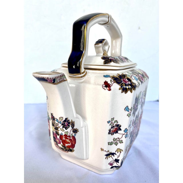 1930s Vintage 1930s English Ironstone Mason's Mandarin Teapot For Sale - Image 5 of 10